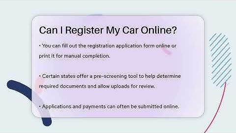 Can I Register My Car Online? - Car Performance Pros