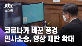 [단독] 코로나가 바꾼 풍경…"민사소송, 영상 재판 확대를" / JTBC 뉴스룸