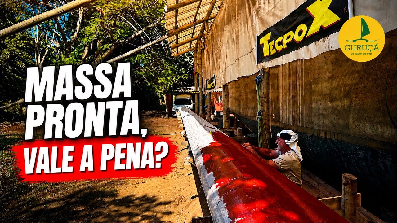 ⁣383| USAMOS MASSA EPÓXI PRONTA PELA PRIMEIRA VEZ! Construindo um veleiro.