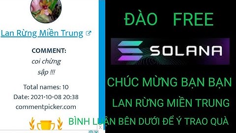 WEP ĐÀO solana miễn phí khá ngon rút về ví trust.