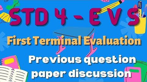 STD 4 - E V S | First Terminal Evaluation | Previous Question Paper Discussion#science#STD4#scert