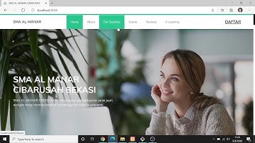 Demo Website Sekolah + CMS Web Sekolah SMA Al-Manar Cibarusah | Barnox Developer