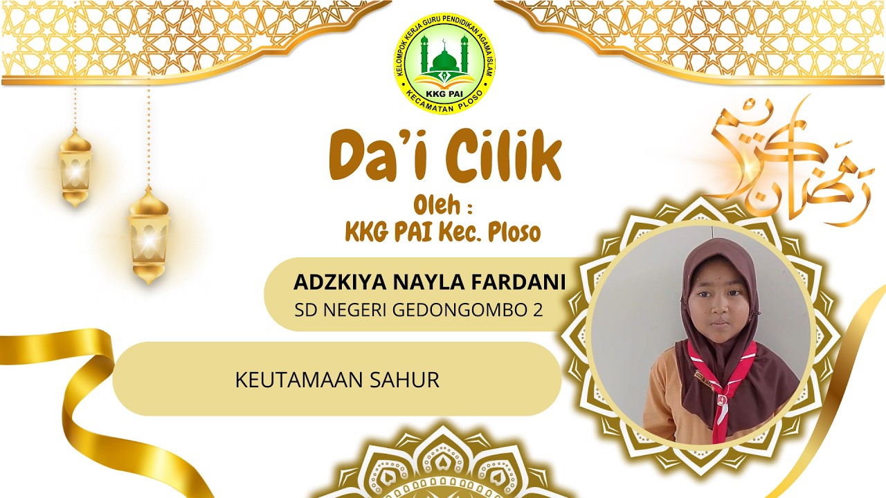 DACIL - Keutamaan Sahur - SD Negeri Gedongombo 2