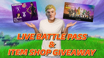 🔴LIVE CHAPTER 7 NEW BATTLE PASS | LISA BUNDLE | ARCANE SKINS | ITEM SHOP GIVEAWAY {READ DESCRIPTION}