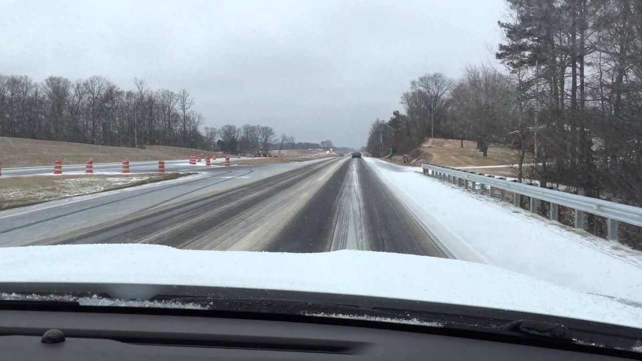 Tennessee Icy Road Conditions - YouTube