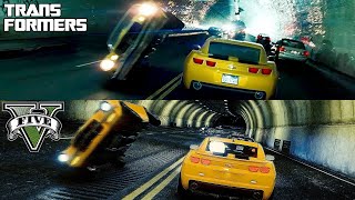 GTA 5 - Transformers New Camaro Scene Comparison screenshot 3