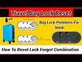 How to unlock forgot bag lock how to unlock number lock bag