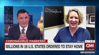 Dr. Emily Porter's CNN interview -- how to flatten the coronavirus curve and save American lives.