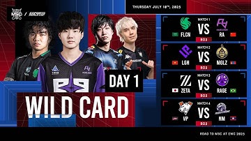 🔴 LIVE | WILD CARD DAY 1 | MLBB MSC at EWC 2025 | (ENG)