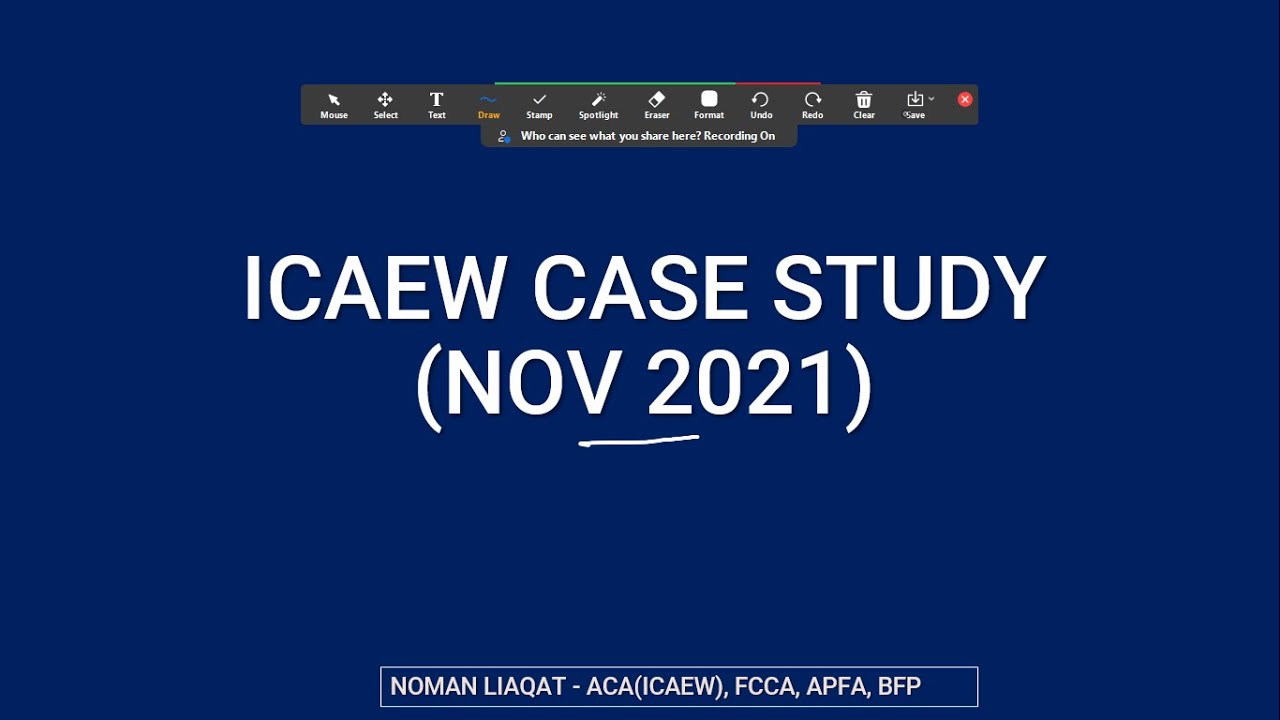 case study 2021 icaew