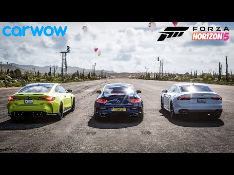 Forza Horizon 5 Drag race: BMW M4 Competition vs Mercedes-AMG C63S Forza Horizon 5 Drag race: BMW M4 Competition vs Mercedes-AMG C63S