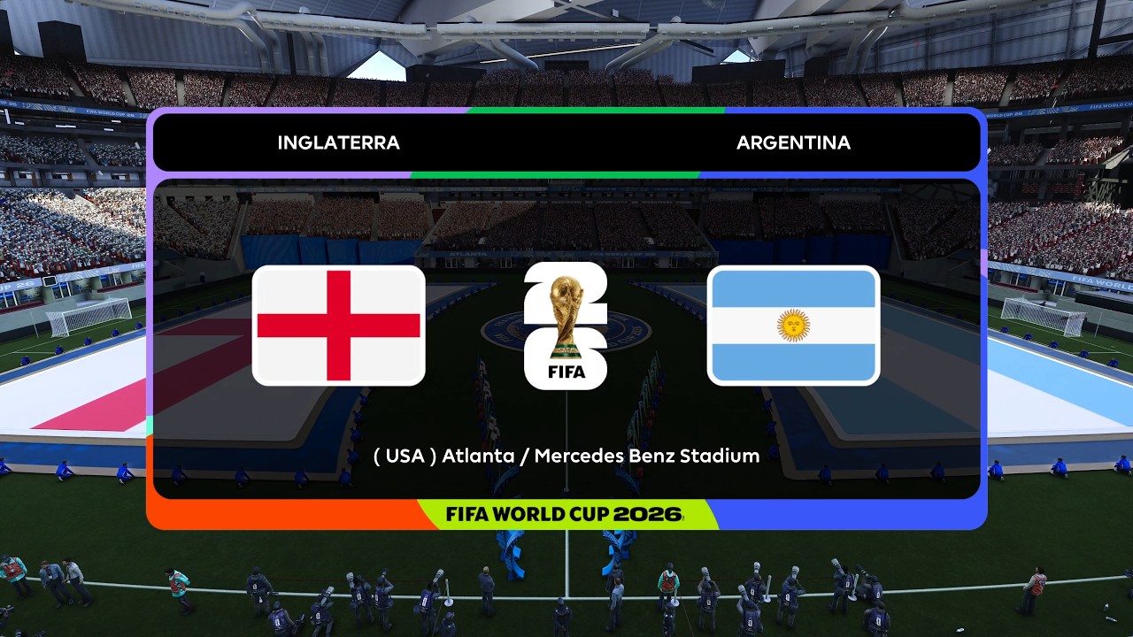 INGLATERRA x ARGENTINA | COPA DO MUNDO FIFA™ 2026 | SEMIFINAL | PES2021 Gameplay 4k