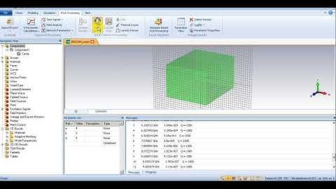 CST Studio Lossy Cavity Resonator (Finding Q Factor) Part 04
