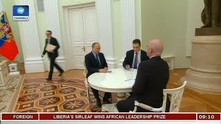 Russia 2018 Putin Meets Infatino To Discuss Preparations Sports This Morning