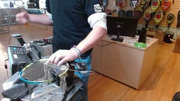 Time Lapse: How to String a Yonex ArcSaber FD Badminton Racquet (Orr)