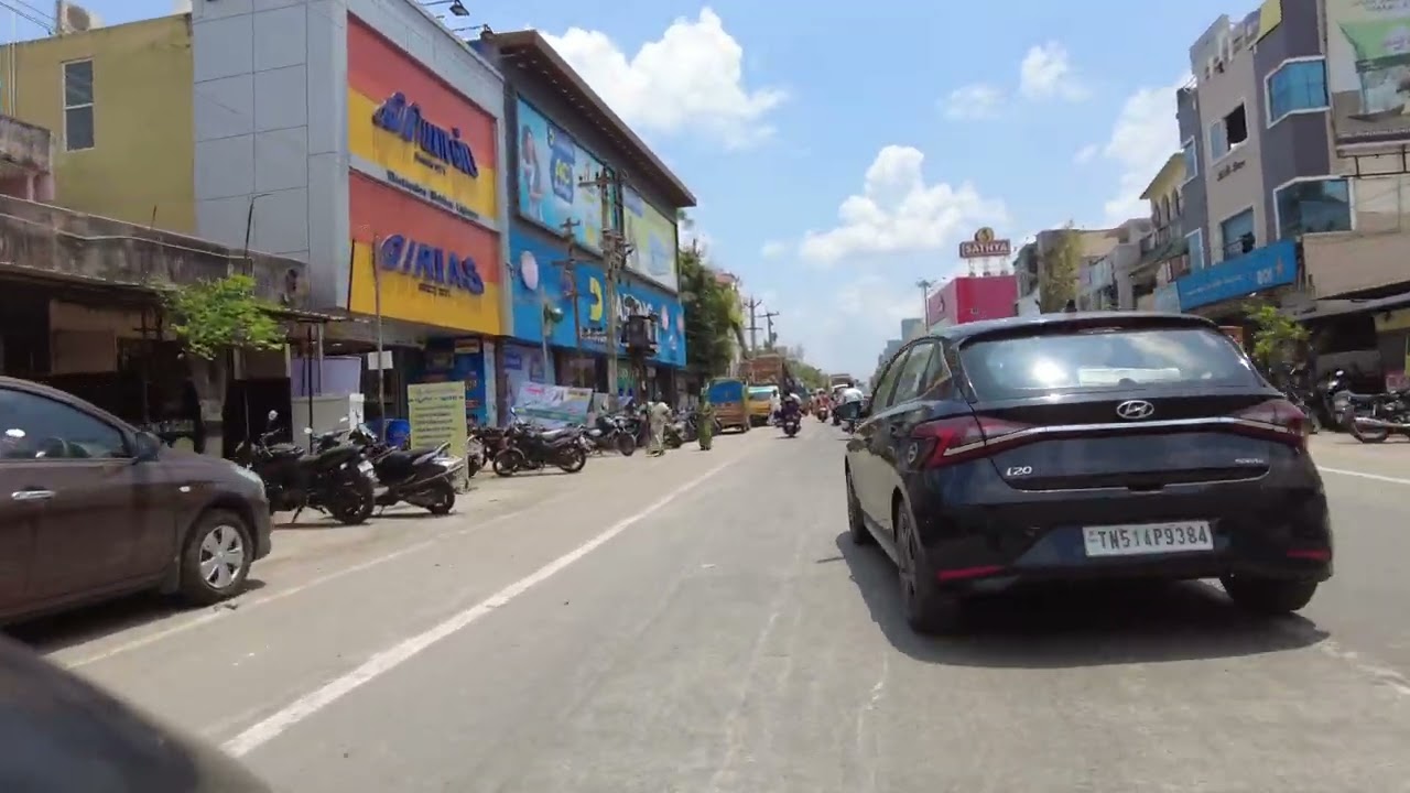 Driving Around Thiruvarur, Tamil Nadu India ThiruvarurTravel Video