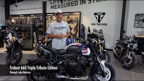 TRIUMPH TRIDENT 660 TRIPLE TRIBUTE EDITION + YOSHIMURA AT2 RACE EXHAUST