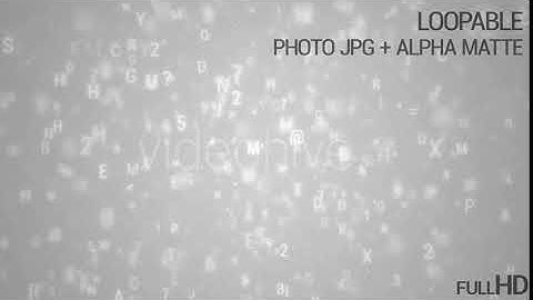 Alphabet Loopable Rotation White Background | Motion Graphics - Envato elements