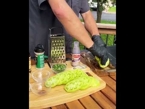 Grilled Green Tomatoes on the Big Green Egg | Video Recipe