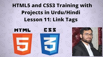 HTML5 and CSS3 tutorials in Urdu/Hindi : Lesson # 11 HTML Links