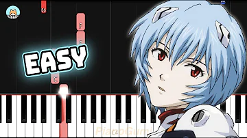 Neon Genesis Evangelion OP - "A Cruel Angel's Thesis" - EASY Piano Tutorial & Sheet Music