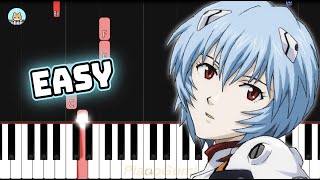 Video thumbnail of "Neon Genesis Evangelion OP - "A Cruel Angel's Thesis" - EASY Piano Tutorial & Sheet Music"