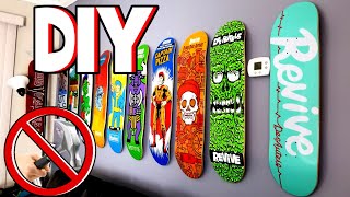 How to hang up skateboards without putting holes in your walls. In this video I show you how I hung up my boards. This is a quick 