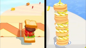 Pancake Run | Sandwich Runner - AllLevel Gameplay Android, iOS - NEWBIG APK UPDATE