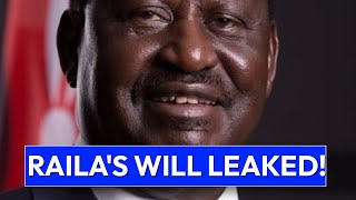 OBURU OGINGA; This Is What Raila Wrote In His Final Will