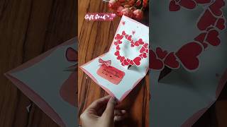 Cute gift card💗 #shorts #snehaliartcraftgellery #cardmaking #gift #youtubeshorts