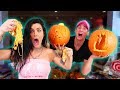 HOW TO CARVE PUMPKINS! *FUN COUPLES CHALLENGE*