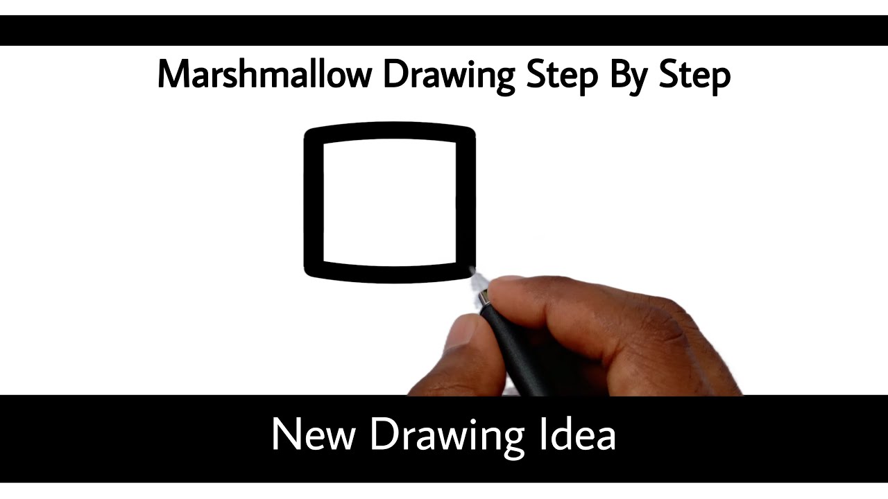 How To Draw Marshmello Step By Step Marshmello Drawing Easy Easy Drawing Drawing Steps 101