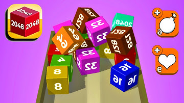 CHAIN CUBE 2048 3D 🎲🎲 Gameplay Android, iOS | All Levels
