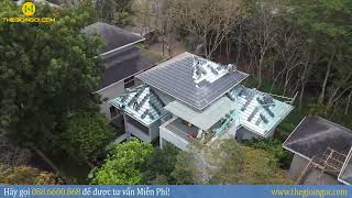Mẫu mái Nhật tuyệt đẹp tại Ecopark | Thi công lợp ngói | Thi công chống nóng mái nhà