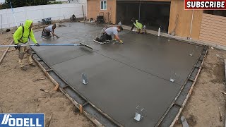 COLORED CONCRETE PATIO POUR!