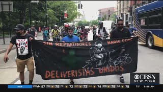 NYC Food Delivery Workers Demand Better Working Conditions