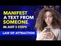 FAST RESULT ✅How To Manifest A TEXT MESSAGE or CALL From Someone Specific Using LAW OF ATTRACTION