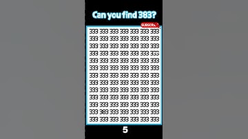 Find 383!! #quiz #odd #math #iq #numbersgame #speed #shorts