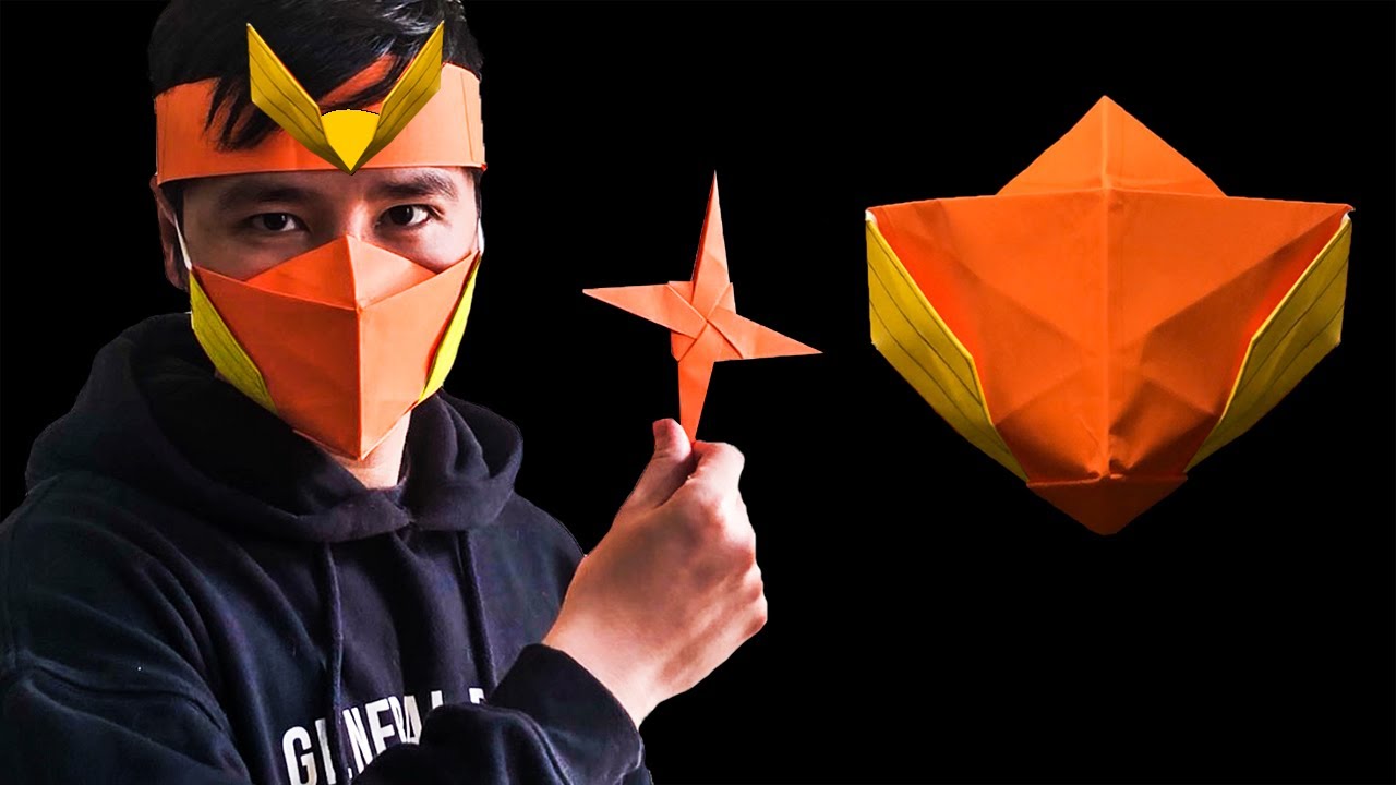 How to make Power Rangers Ninja MASK Origami paper MASK YouTube