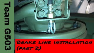 Willys MB Brake Line Installation (Part II) Front Axle Team G503 / G503 TV