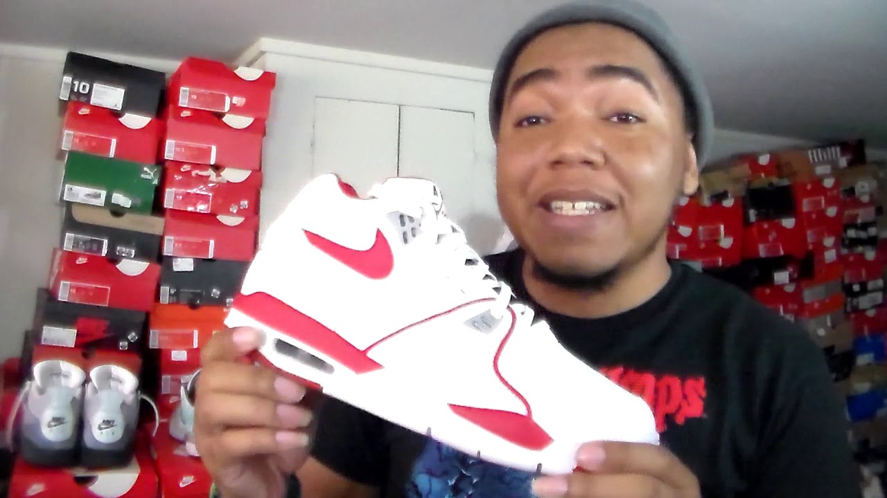 NEW NIKE AIR FLIGHT 89 UNIVERSITY RED/WHITE - YouTube