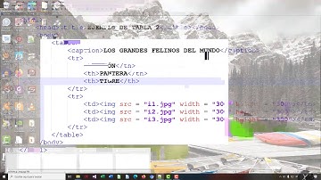 TABLAS EN HTML TERCERA PARTE