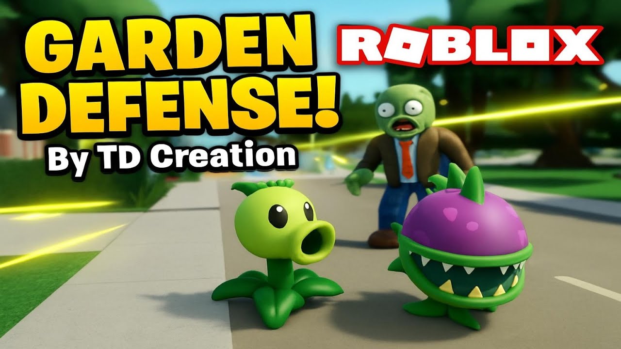 Video Thumbnail for Garden Defense!🧟‍♂️ By TD Creation | Roblox | Gameplay, No Commentary, Android