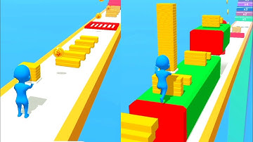 Stairs Race 3D Gameplay All Levels Gameplay iOS, Android Mobile Walkthrough New Update