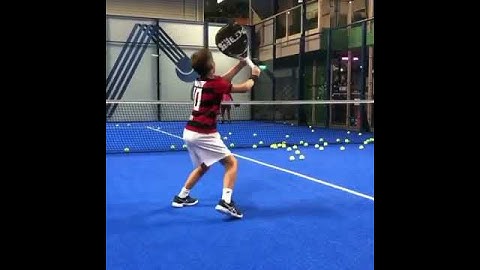 The future Padel star! Look at that dedication