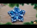 Новогодняя снежинка из глиттерного фоамирана своими руками/ Glitter Foam Snowflake For Christmas