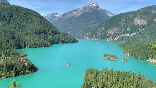 Turquoise water at Diablo Lake