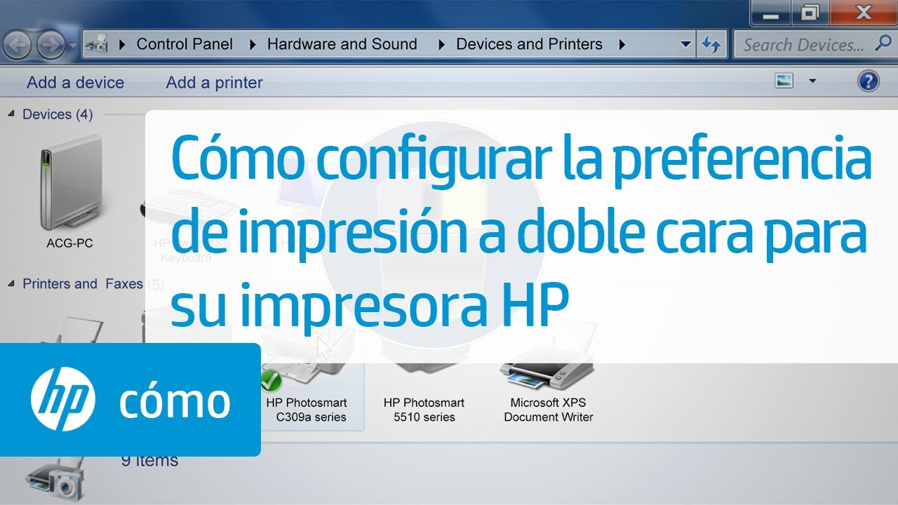 Imprimir En Doble Cara Cómo configurar la preferencia de impresión a doble cara para su impresora  HP | HP Computers | HP - YouTube