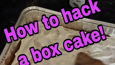 HOW TO HACK A BOX CAKE! #saveadollar #keepposting 