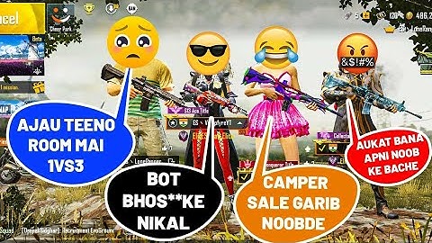 😭Random conqueror player call me noob | I challenged him for room match | pubg mobile